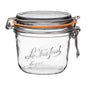 Le Parfait 500ml Tapered French Glass Preserving Jar with Airtight Rubber Seal