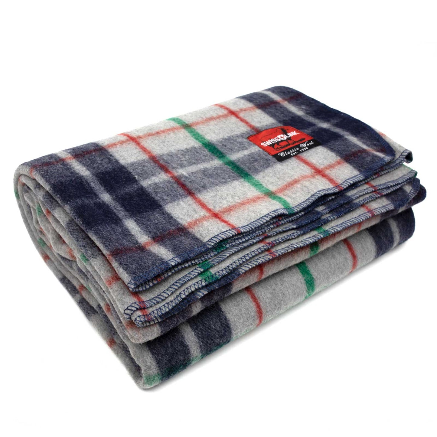 Classic Plaid Wool Blanket