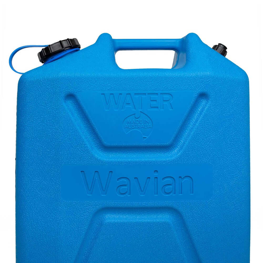 Wavian 5 Gallon Water Can, BPA Free, Food-Grade, & UV Stabilized for Extended Outdoor Use